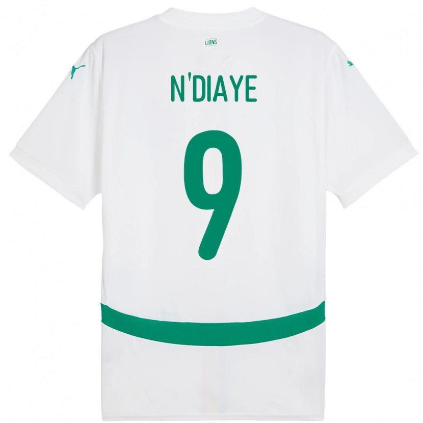 Danxen Dětské Senegal Dialy N Diaye #9 Bílý Domů Hráčské Dresy 24-26 Dres