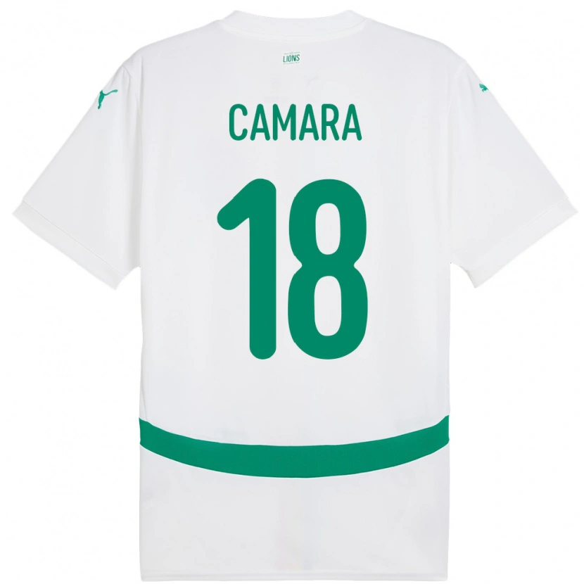 Danxen Dětské Senegal Meta Camara #18 Bílý Domů Hráčské Dresy 24-26 Dres
