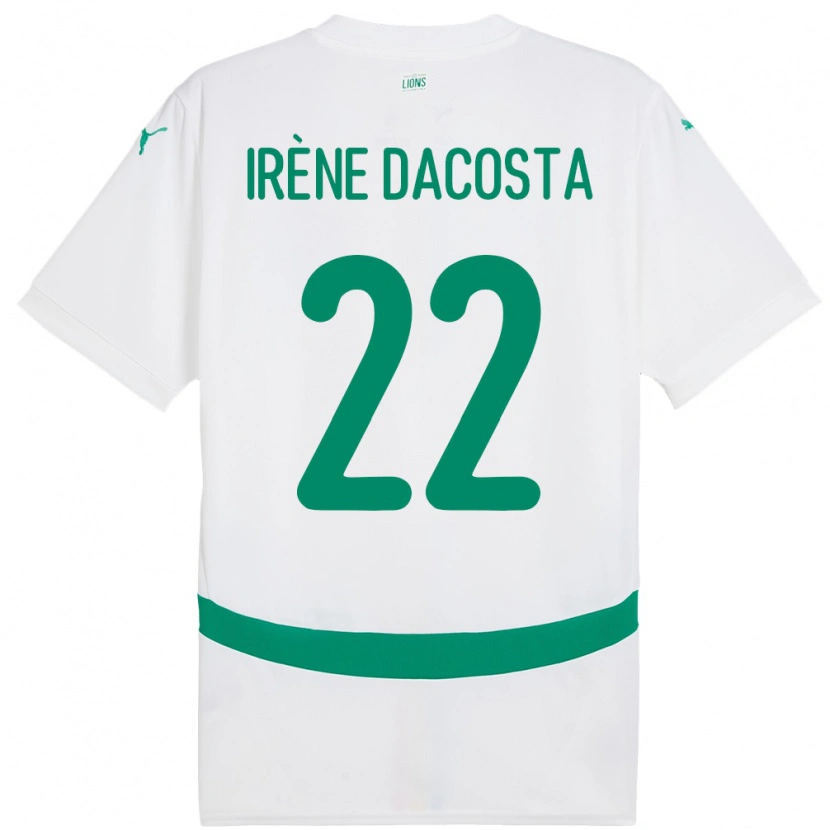 Danxen Dětské Senegal Gladys Irene Dacosta #22 Bílý Domů Hráčské Dresy 24-26 Dres