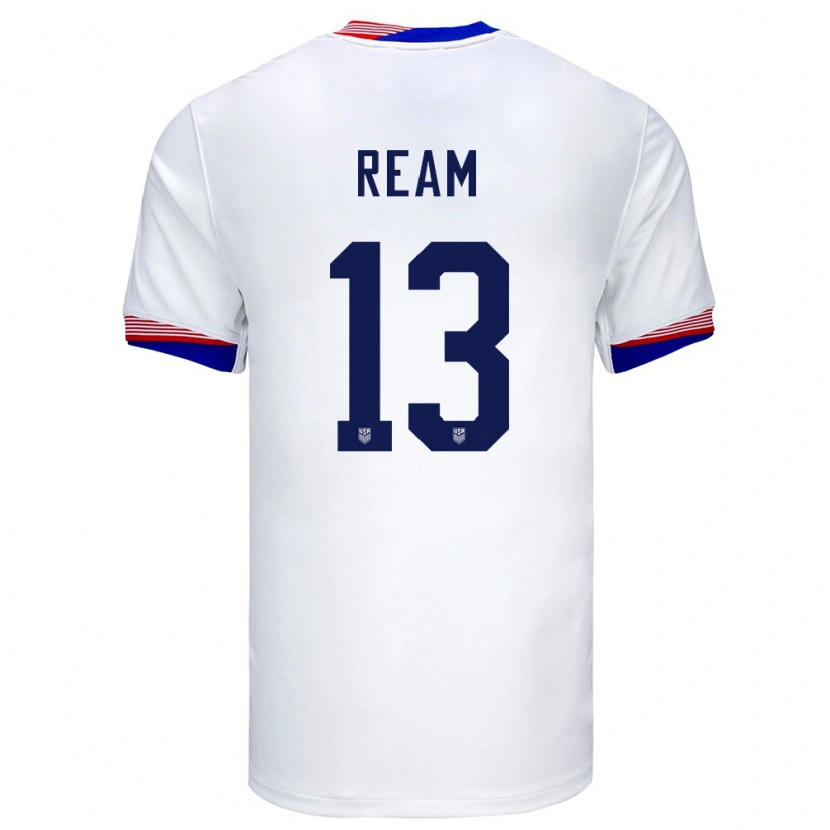 Danxen Dětské Spojené Státy Americké Tim Ream #13 Bílý Domů Hráčské Dresy 24-26 Dres
