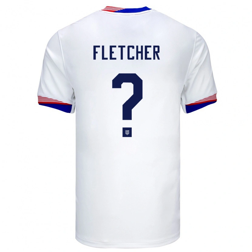 Danxen Dětské Spojené Státy Americké Kristian Fletcher #0 Bílý Domů Hráčské Dresy 24-26 Dres