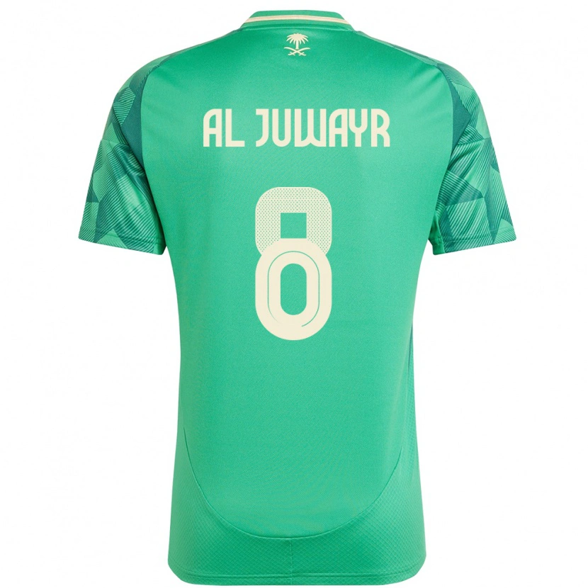Danxen Dětské Saúdská Arábie Musab Al-Juwayr #8 Zelený Domů Hráčské Dresy 24-26 Dres