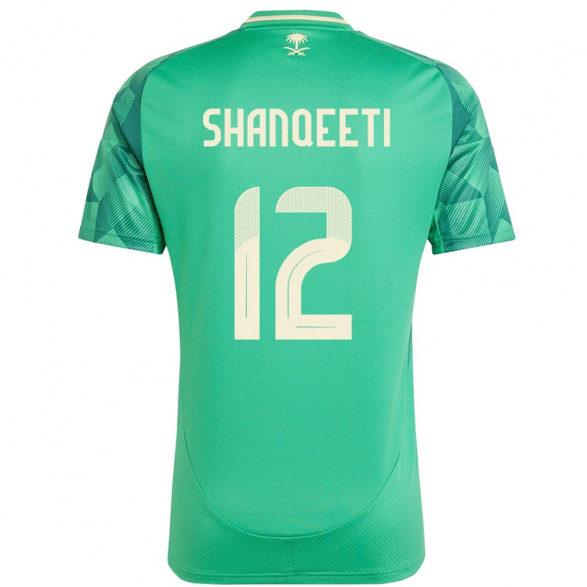 Danxen Dětské Saúdská Arábie Muhannad Shanqeeti #12 Zelený Domů Hráčské Dresy 24-26 Dres