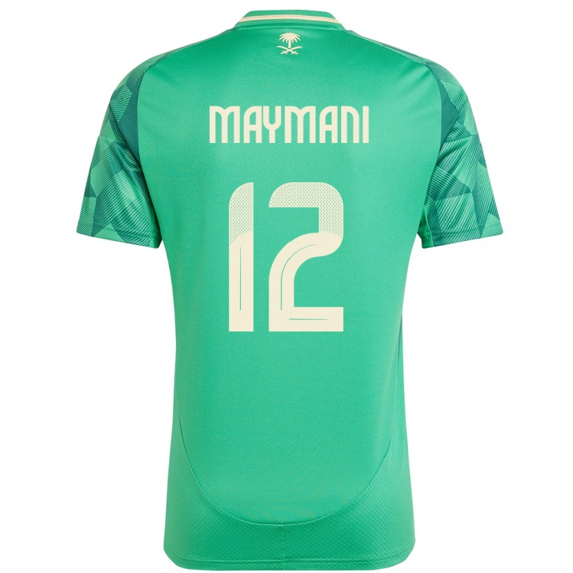 Danxen Dětské Saúdská Arábie Ammar Maymani #12 Zelený Domů Hráčské Dresy 24-26 Dres
