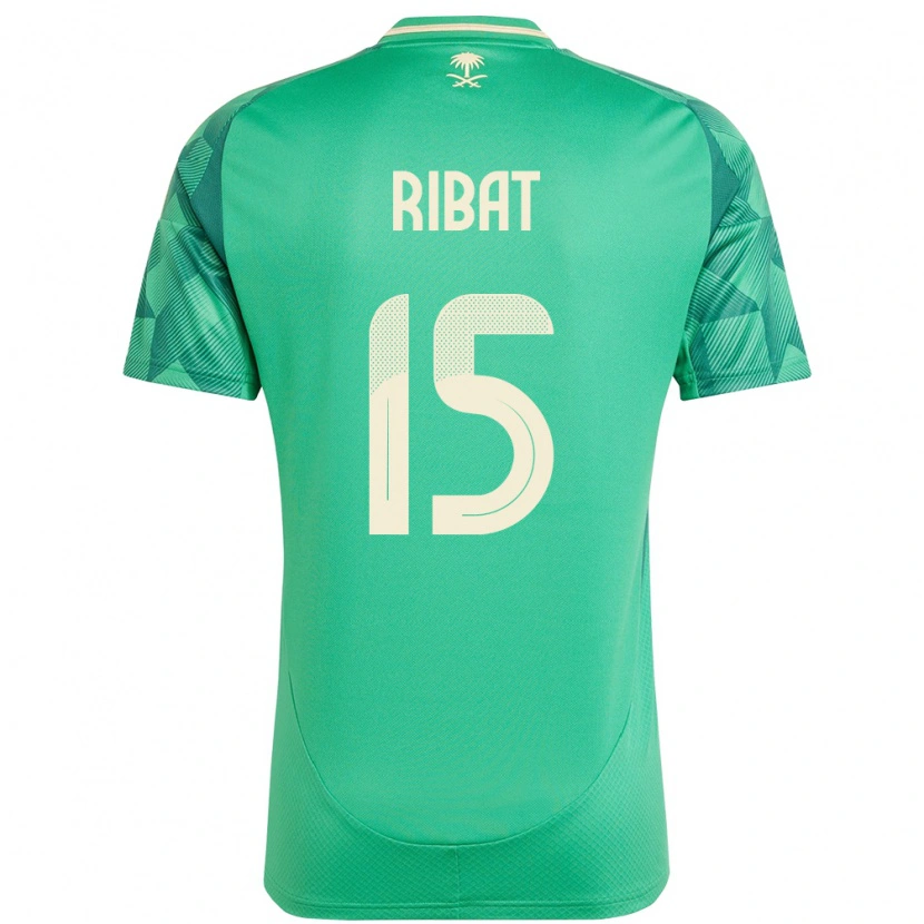 Danxen Dětské Saúdská Arábie Abdulaziz Ribat #15 Zelený Domů Hráčské Dresy 24-26 Dres