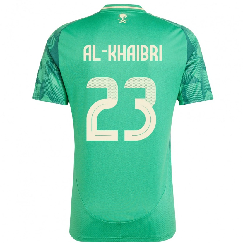 Danxen Dětské Saúdská Arábie Thamer Al-Khaibri #23 Zelený Domů Hráčské Dresy 24-26 Dres