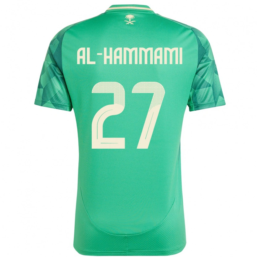 Danxen Dětské Saúdská Arábie Hammam Al-Hammami #27 Zelený Domů Hráčské Dresy 24-26 Dres