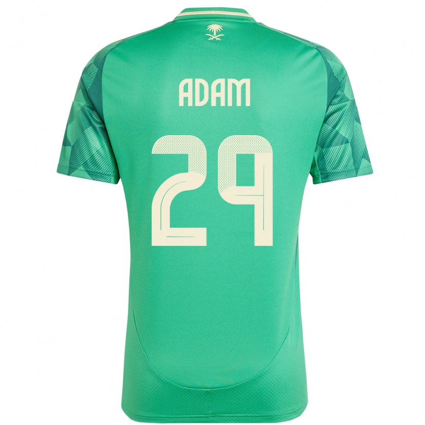 Danxen Dětské Saúdská Arábie Hamed Adam #29 Zelený Domů Hráčské Dresy 24-26 Dres