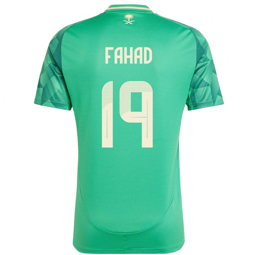 Danxen Dětské Saúdská Arábie Fahad Al Muwallad #19 Zelený Domů Hráčské Dresy 24-26 Dres