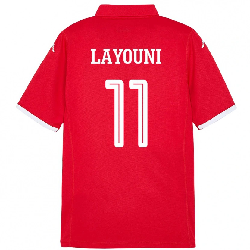 Danxen Dětské Tunisko Amor Layouni #11 Červený Domů Hráčské Dresy 24-26 Dres