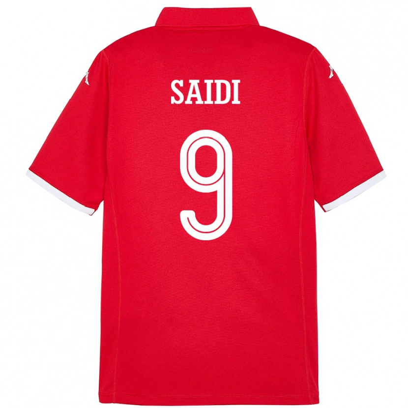 Danxen Dětské Tunisko Anisse Saidi #9 Červený Domů Hráčské Dresy 24-26 Dres