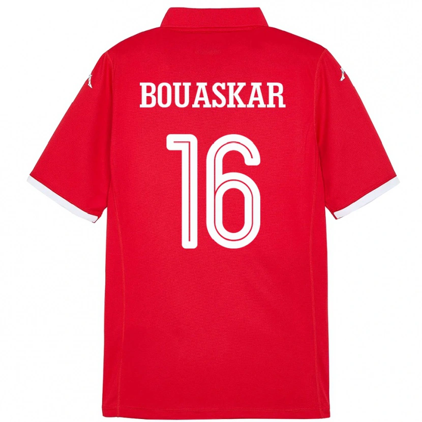 Danxen Dětské Tunisko Slim Bouaskar #16 Červený Domů Hráčské Dresy 24-26 Dres