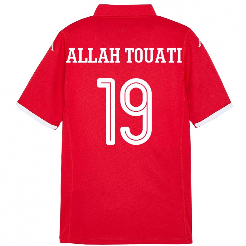 Danxen Dětské Tunisko Amen Allah Touati #19 Červený Domů Hráčské Dresy 24-26 Dres