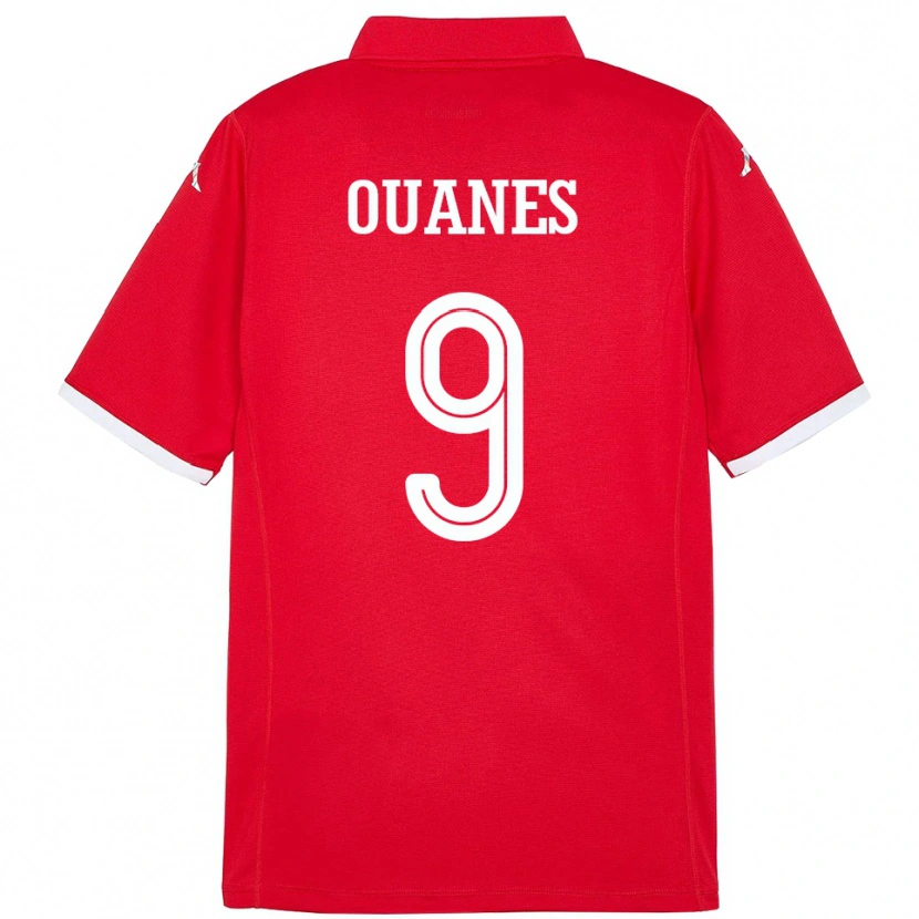Danxen Dětské Tunisko Mortadha Ben Ouanes #9 Červený Domů Hráčské Dresy 24-26 Dres