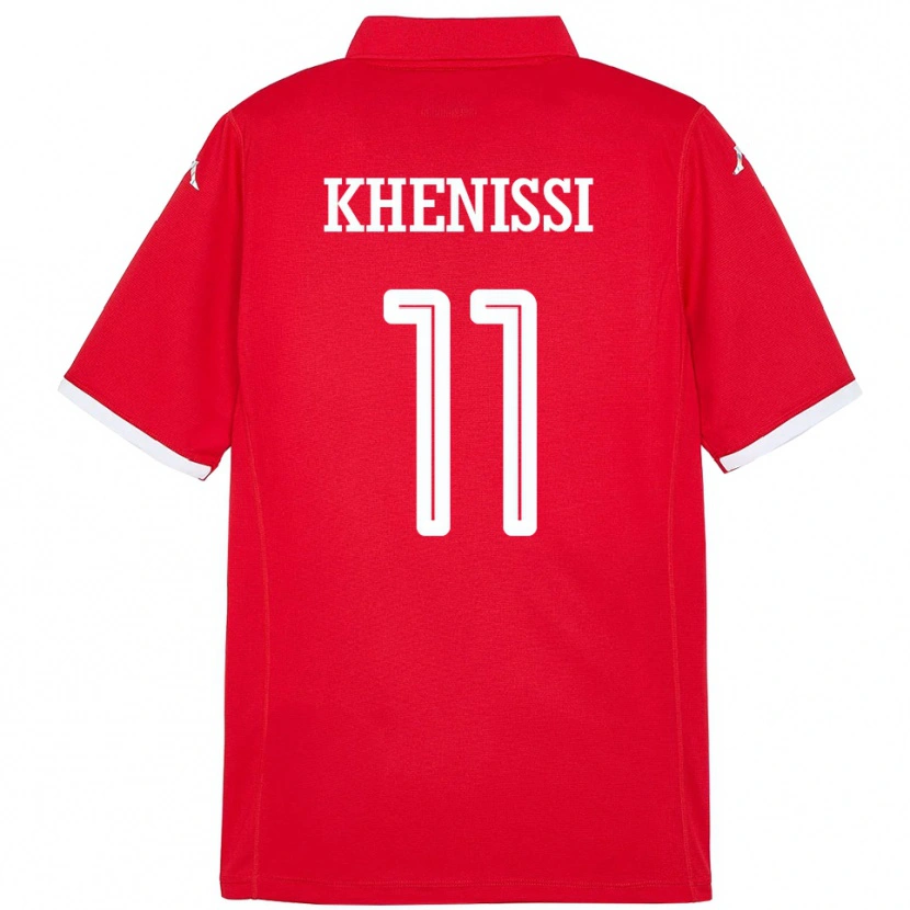 Danxen Dětské Tunisko Taha Yassine Khenissi #11 Červený Domů Hráčské Dresy 24-26 Dres
