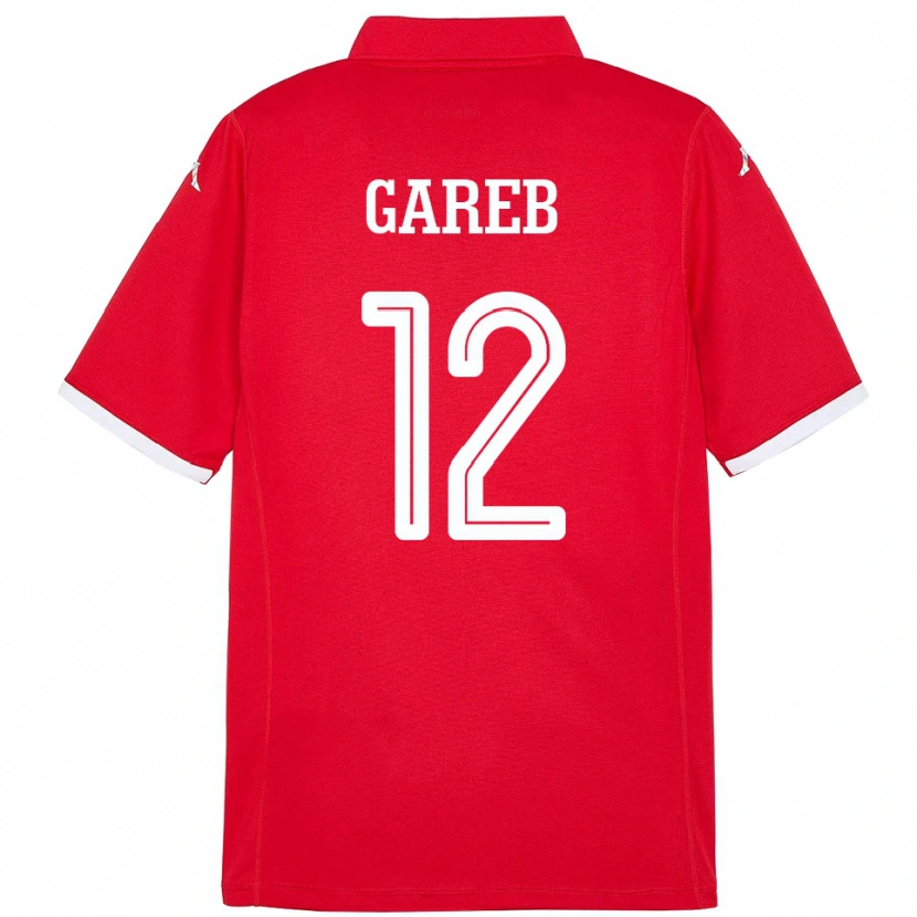 Danxen Dětské Tunisko Adem Gareb #12 Červený Domů Hráčské Dresy 24-26 Dres