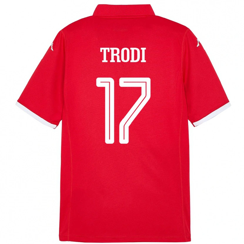 Danxen Dětské Tunisko Imen Trodi #17 Červený Domů Hráčské Dresy 24-26 Dres