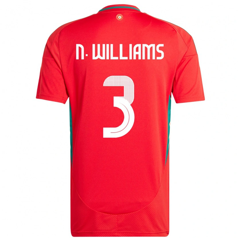 Danxen Dětské Wales Neco Williams #3 Červený Domů Hráčské Dresy 24-26 Dres