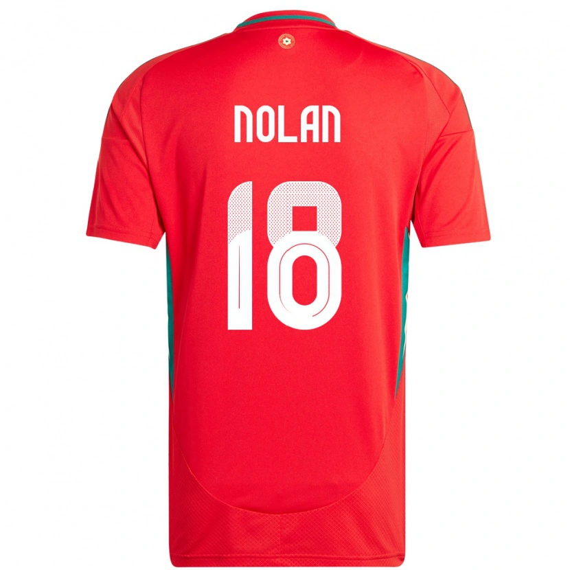 Danxen Dětské Wales Kylie Nolan #18 Červený Domů Hráčské Dresy 24-26 Dres