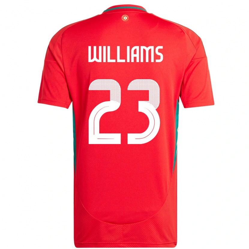 Danxen Dětské Wales Chloe Williams #23 Červený Domů Hráčské Dresy 24-26 Dres