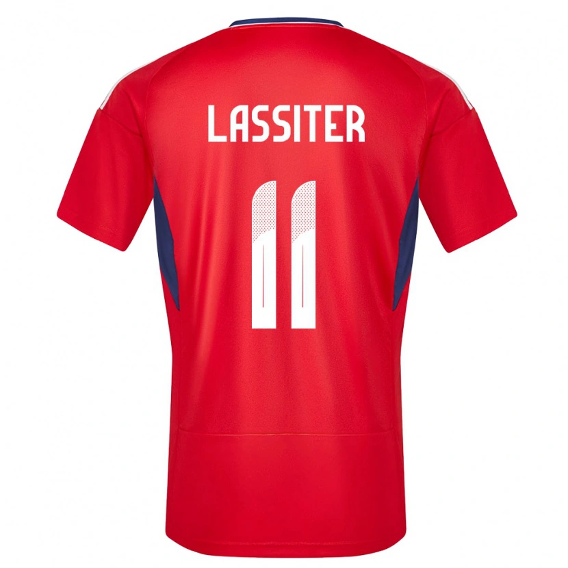 Danxen Dětské Kostarika Ariel Lassiter #11 Červené Domů Hráčské Dresy 24-26 Dres