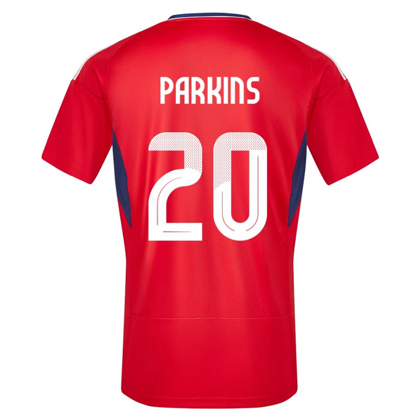 Danxen Dětské Kostarika Rashir Parkins #20 Červené Domů Hráčské Dresy 24-26 Dres
