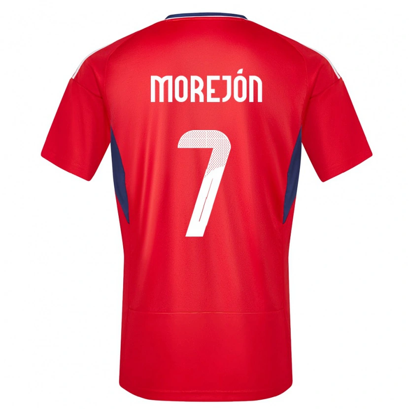 Danxen Dětské Kostarika Jorge Morejón #7 Červené Domů Hráčské Dresy 24-26 Dres