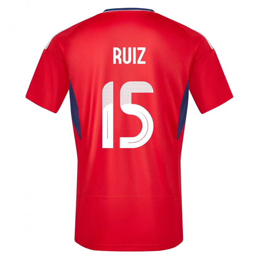 Danxen Dětské Kostarika John Ruiz #15 Červené Domů Hráčské Dresy 24-26 Dres