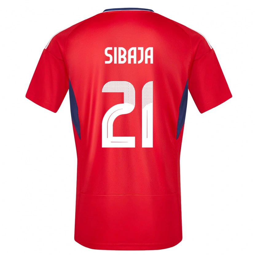 Danxen Dětské Kostarika Gabriel Sibaja #21 Červené Domů Hráčské Dresy 24-26 Dres