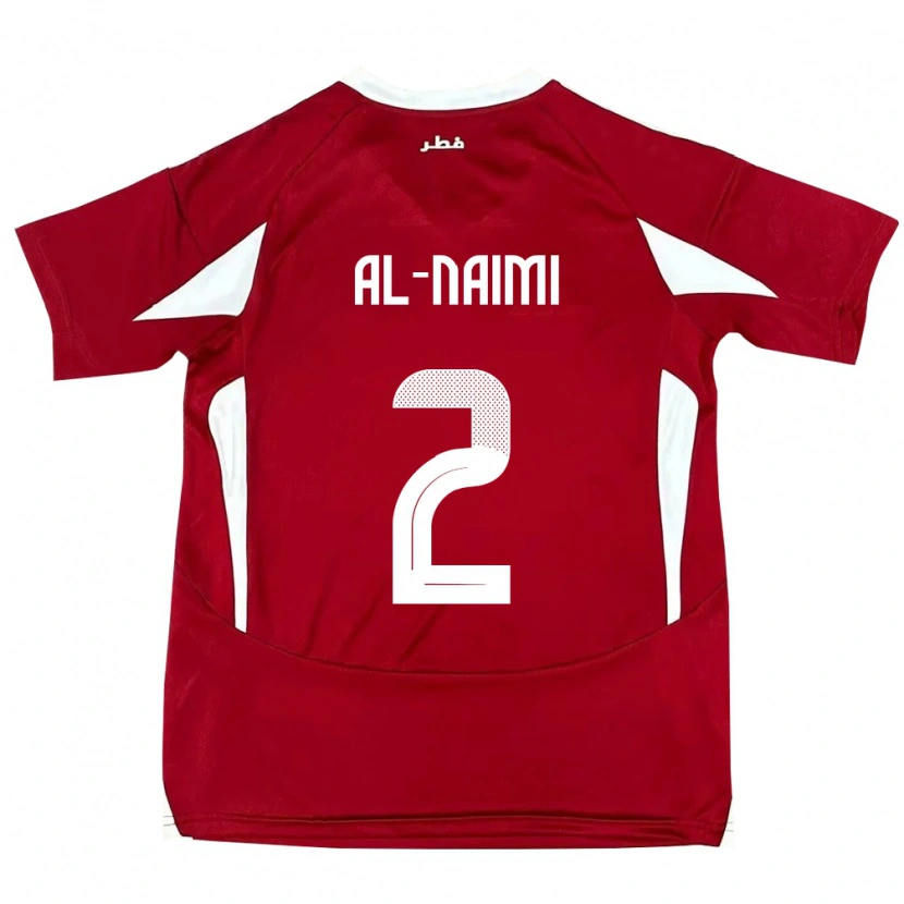 Danxen Dětské Katar Amna Al Naimi #2 Červený Domů Hráčské Dresy 24-26 Dres