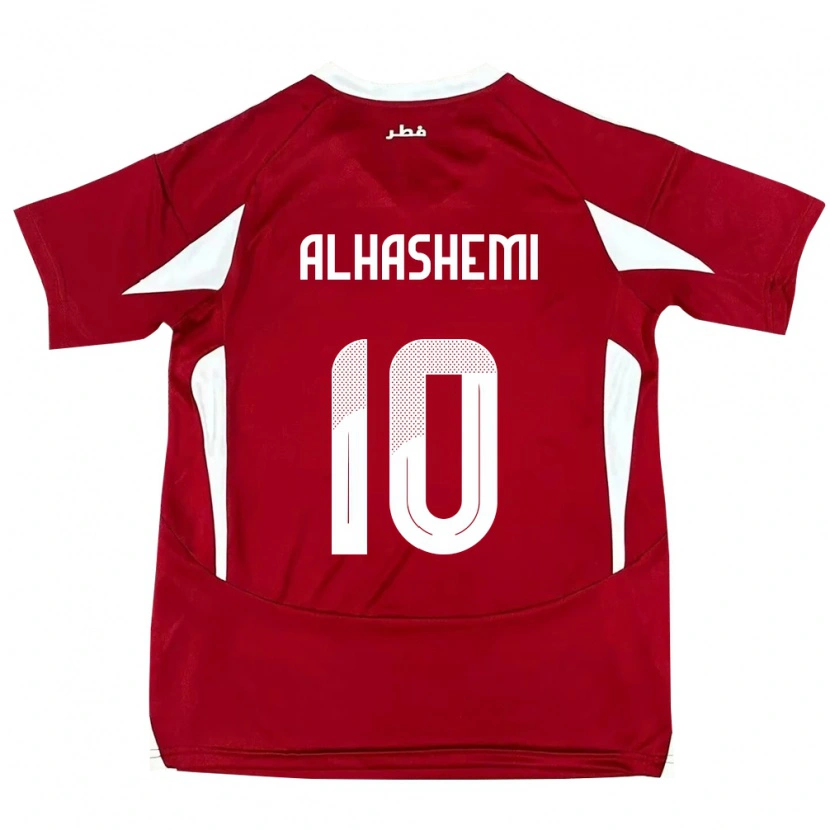 Danxen Dětské Katar Suaad Alhashemi #10 Červený Domů Hráčské Dresy 24-26 Dres
