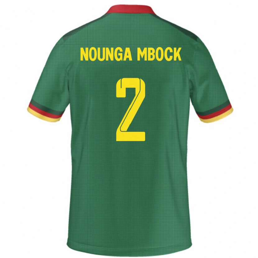 Danxen Dětské Kamerun Eiffrel Hernandez Nounga Mbock #2 Zelený Domů Hráčské Dresy 24-26 Dres