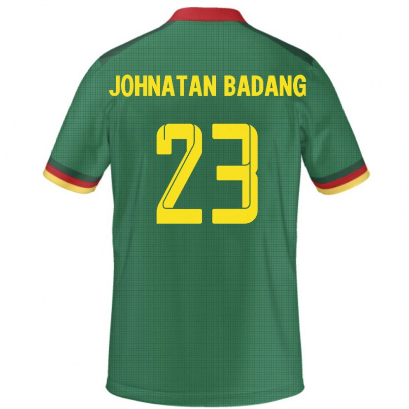 Danxen Dětské Kamerun Cédric Johnatan Badang #23 Zelený Domů Hráčské Dresy 24-26 Dres