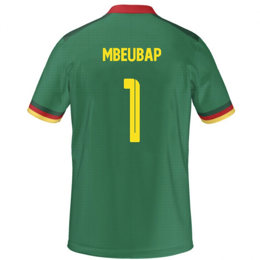 Danxen Dětské Kamerun Jacques Mbeubap #1 Zelený Domů Hráčské Dresy 24-26 Dres