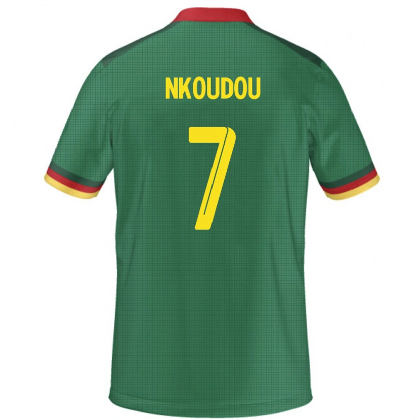 Danxen Dětské Kamerun Georges-Kevin Nkoudou #7 Zelený Domů Hráčské Dresy 24-26 Dres