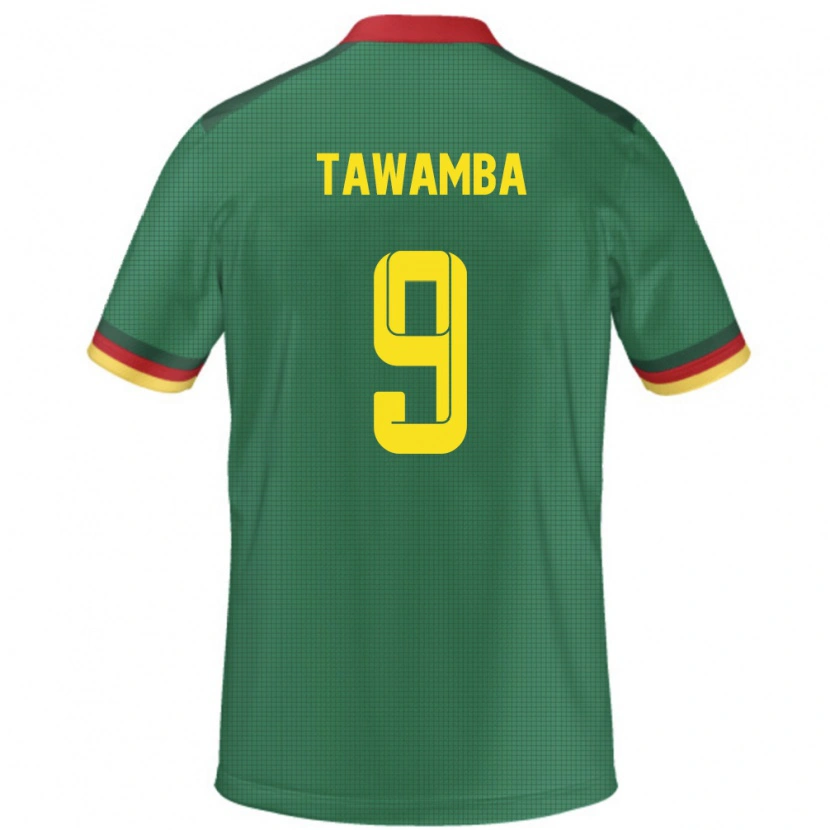 Danxen Dětské Kamerun Leandre Tawamba #9 Zelený Domů Hráčské Dresy 24-26 Dres