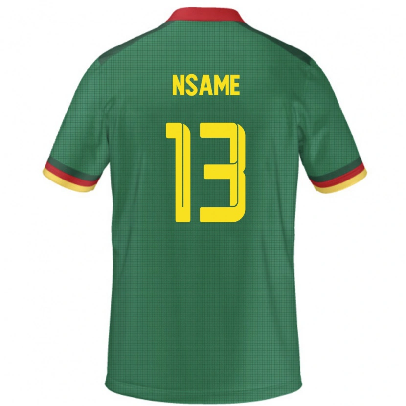 Danxen Dětské Kamerun Jean-Pierre Nsame #13 Zelený Domů Hráčské Dresy 24-26 Dres