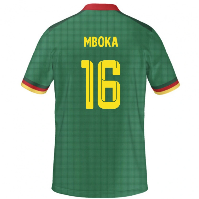 Danxen Dětské Kamerun Devis Epassy Mboka #16 Zelený Domů Hráčské Dresy 24-26 Dres