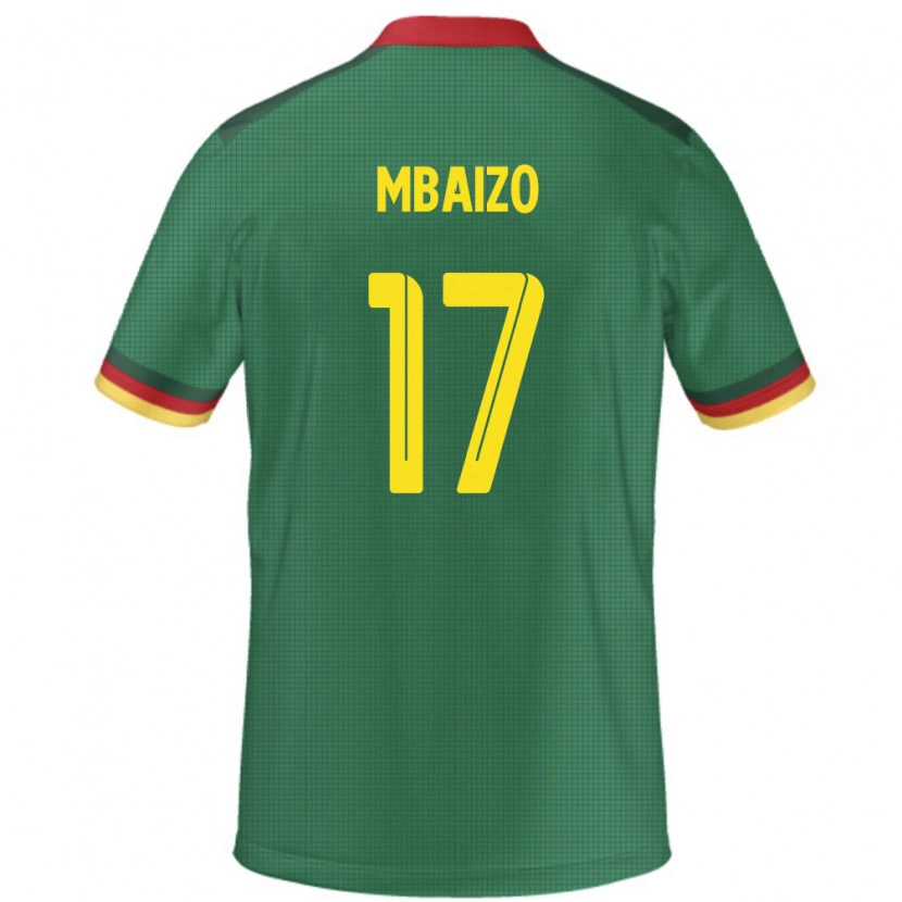 Danxen Dětské Kamerun Olivier Mbaizo #17 Zelený Domů Hráčské Dresy 24-26 Dres