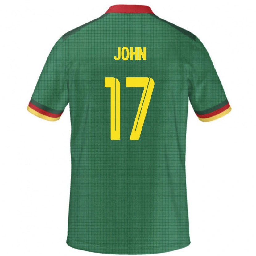 Danxen Dětské Kamerun Nchindo John #17 Zelený Domů Hráčské Dresy 24-26 Dres