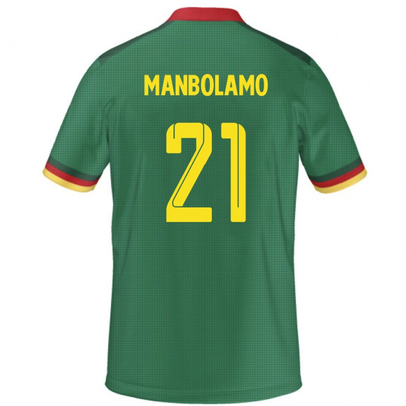 Danxen Dětské Kamerun Eliane Manbolamo #21 Zelený Domů Hráčské Dresy 24-26 Dres