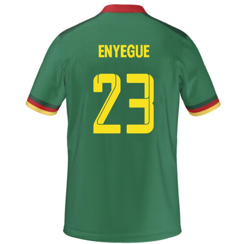 Danxen Dětské Kamerun Regine Enyegue #23 Zelený Domů Hráčské Dresy 24-26 Dres