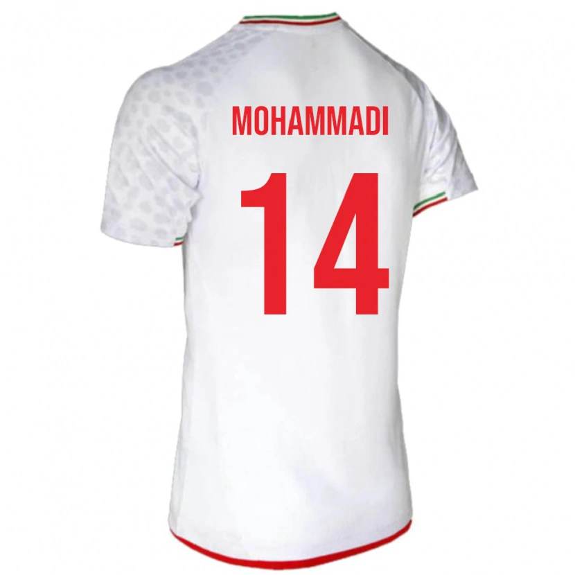 Danxen Dětské Írán Abolfazl Mohammadi #14 Bílý Domů Hráčské Dresy 24-26 Dres