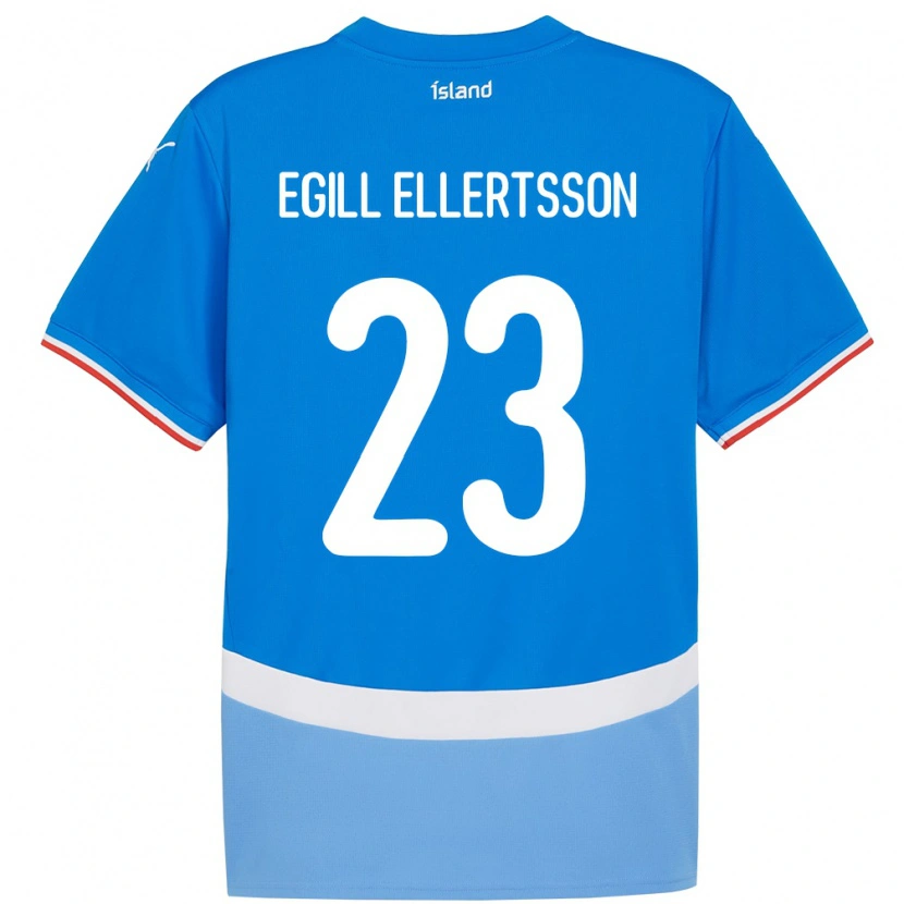 Danxen Dětské Island Mikael Egill Ellertsson #23 Modrý Domů Hráčské Dresy 24-26 Dres