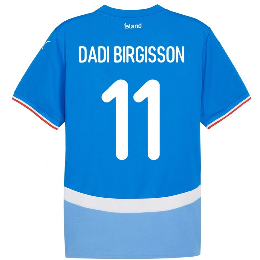 Danxen Dětské Island Adolf Dadi Birgisson #11 Modrý Domů Hráčské Dresy 24-26 Dres