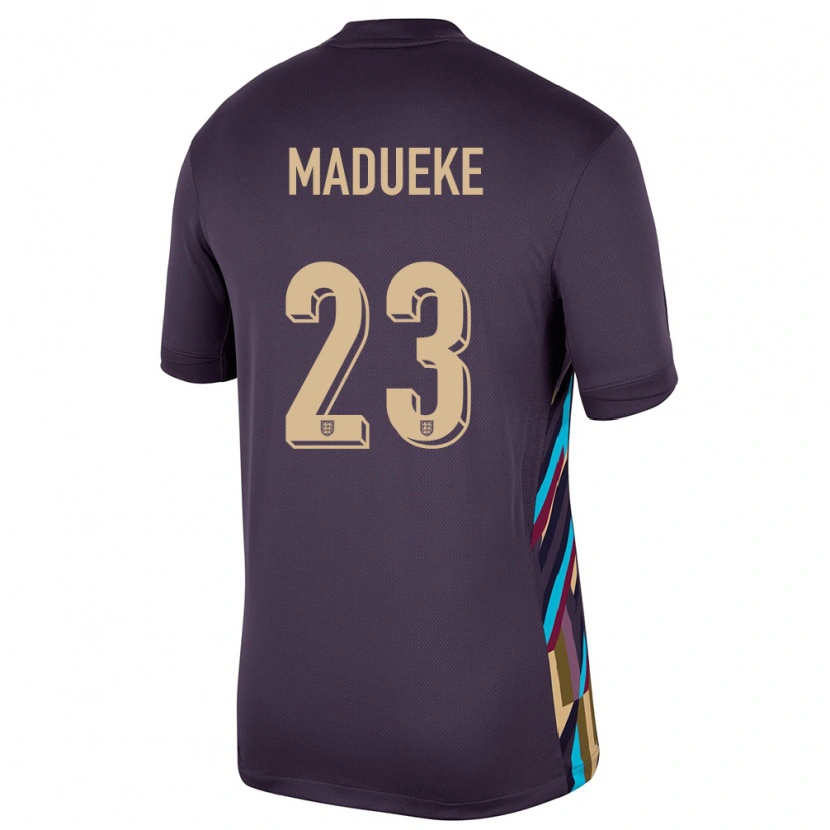 Danxen Dětské Anglie Noni Madueke #23 Tmavá Rozinka Daleko Hráčské Dresy 24-26 Dres