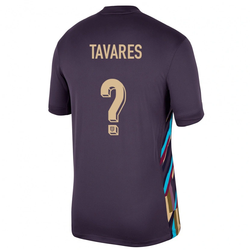 Danxen Dětské Anglie Ajay Tavares #0 Tmavá Rozinka Daleko Hráčské Dresy 24-26 Dres