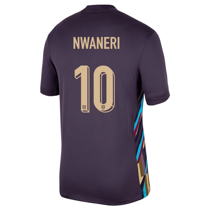 Danxen Dětské Anglie Ethan Nwaneri #10 Tmavá Rozinka Daleko Hráčské Dresy 24-26 Dres
