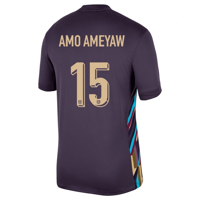 Danxen Dětské Anglie Samuel Amo-Ameyaw #15 Tmavá Rozinka Daleko Hráčské Dresy 24-26 Dres