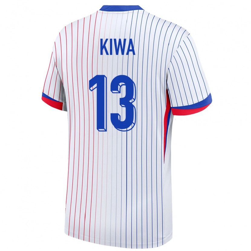 Danxen Dětské Francie Bradel Kiwa #13 Bílý Daleko Hráčské Dresy 24-26 Dres